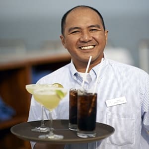 Beverage service onboard Windstar Cruises