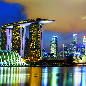 Singapore city background
