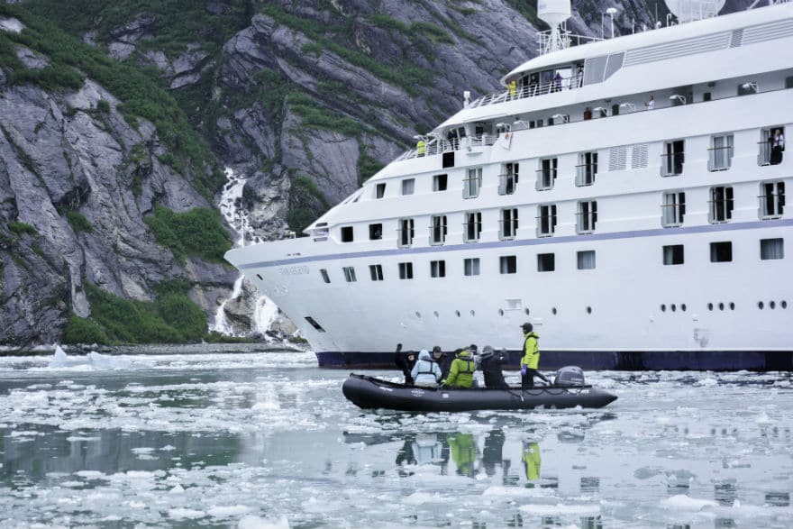 Traicy Arm Alaska Cruise Ship Zodiac