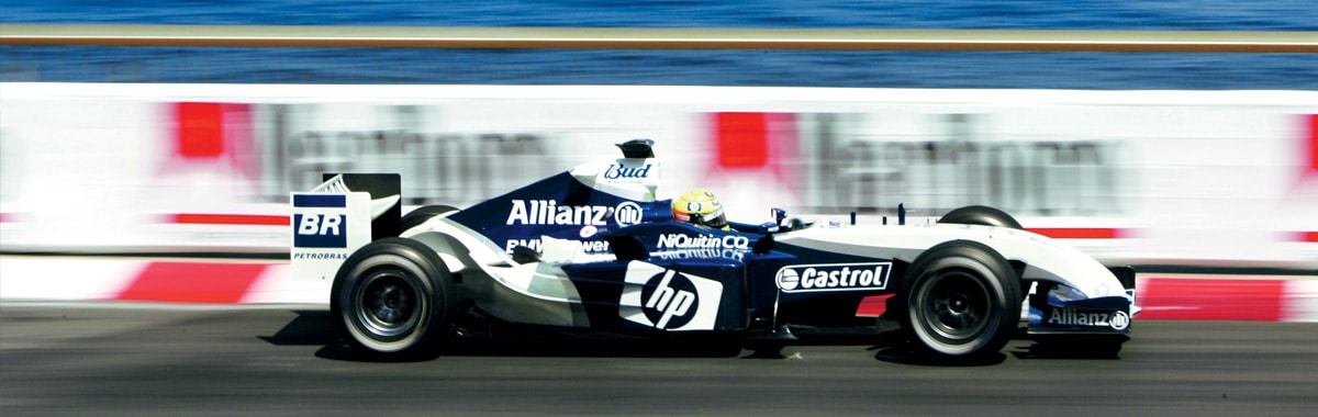 Formula 1 car racing at Monaco