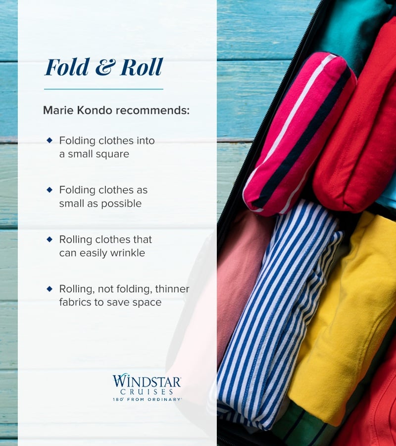 Marie Kondo's Clothes Folding & Suitcase Packing Tips