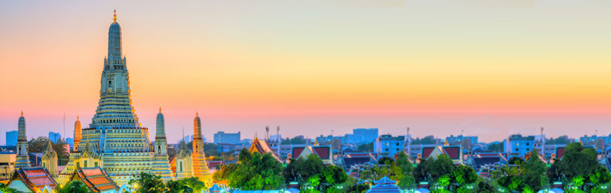 Thailand cityscape at dawn