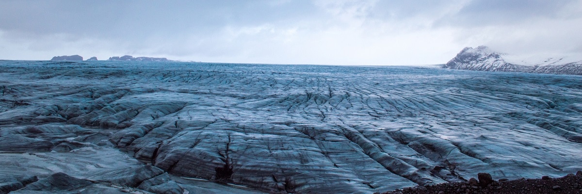 Langjokull Glacier in the Eastern Part of Iceland