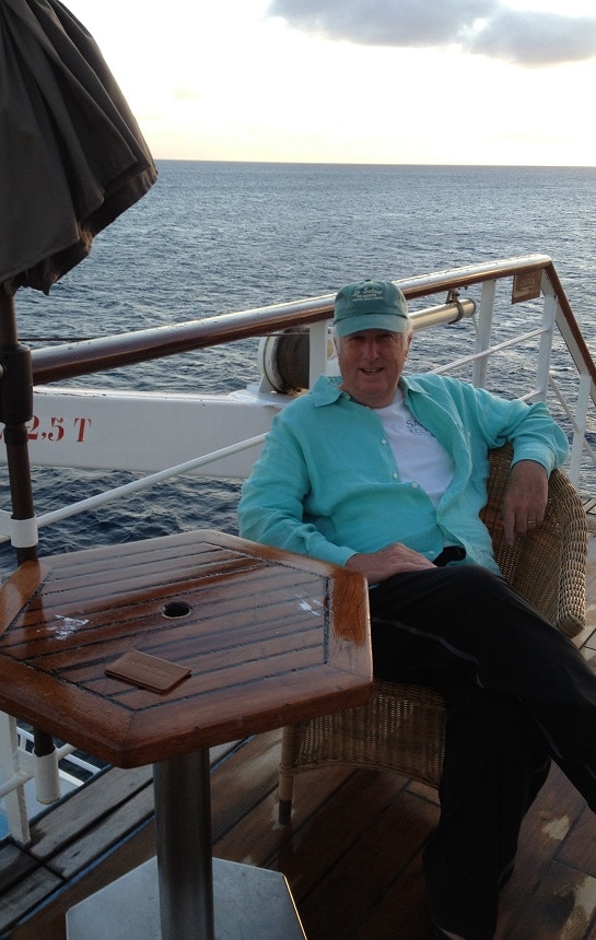 Windstar Yacht Club Member on Wind Surf Deck