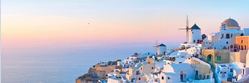 The white buildings of Santorini