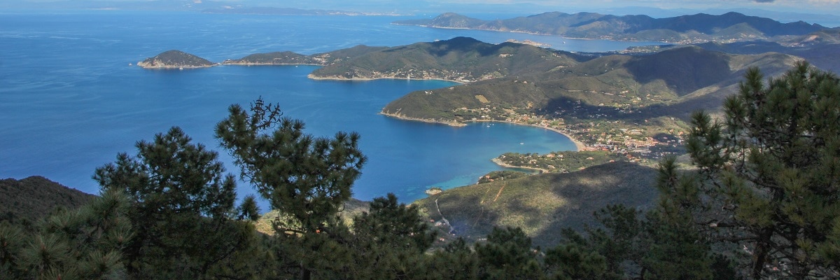 Aerial view of Elba