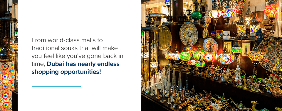 world class malls and traditional souks