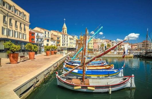 Port in Sanary-sur-Mer, France
