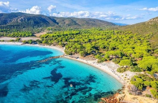 Aerial view of Porto-Vecchio, Corsica