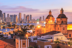 Cartagena skyline/adobe