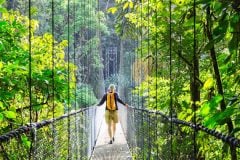 Jungle hiking in Costa Rica