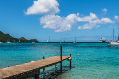 Port Elizabeth, Bequia's main city, is a premier small ship cruise destination in the Caribbean./Adobe
