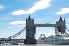 Star Pride, on the Thames, crosses through London's Tower Bridge./Servo Creatives
